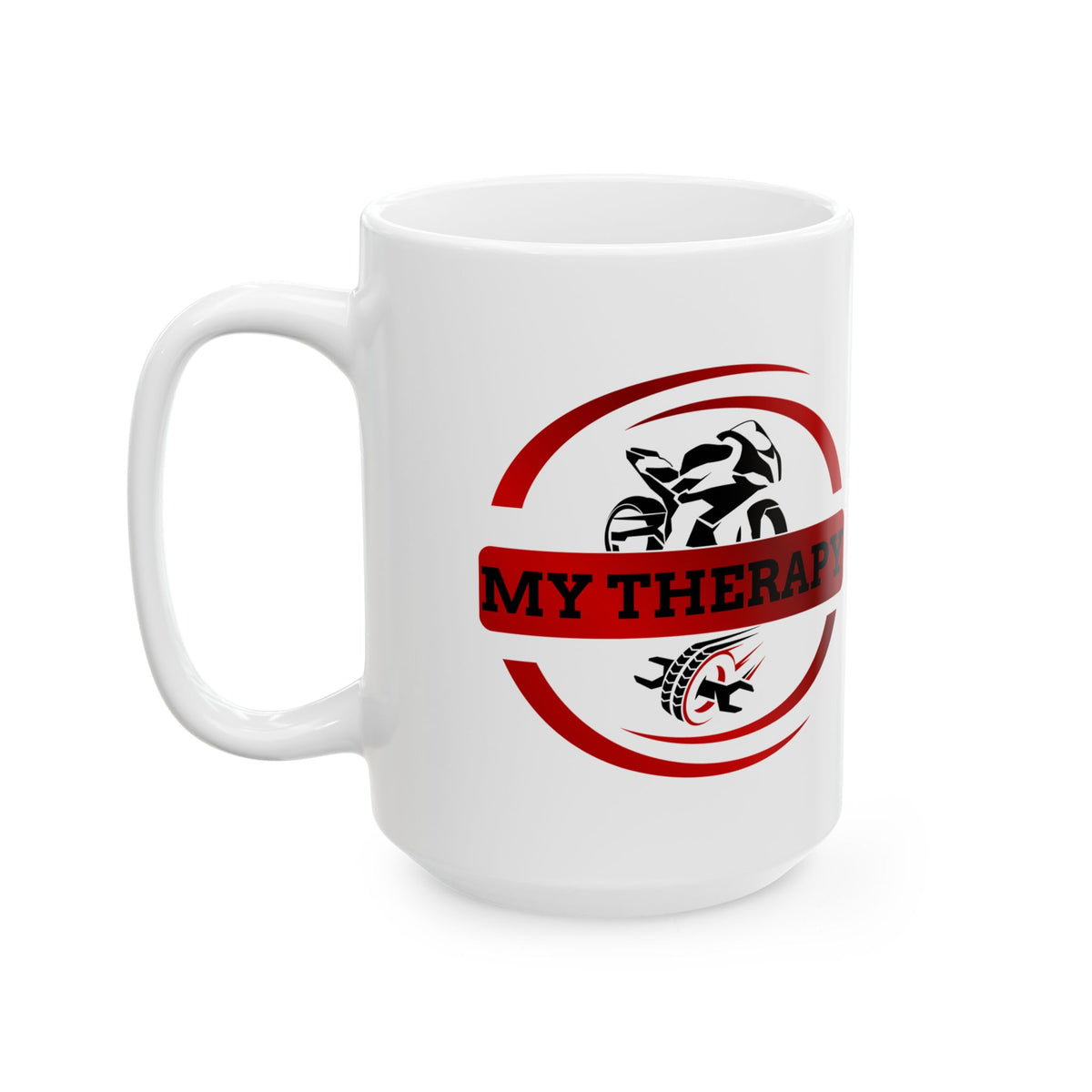 Non UK Sales 11oz And 15oz White Mug With (My Therapy) R/W