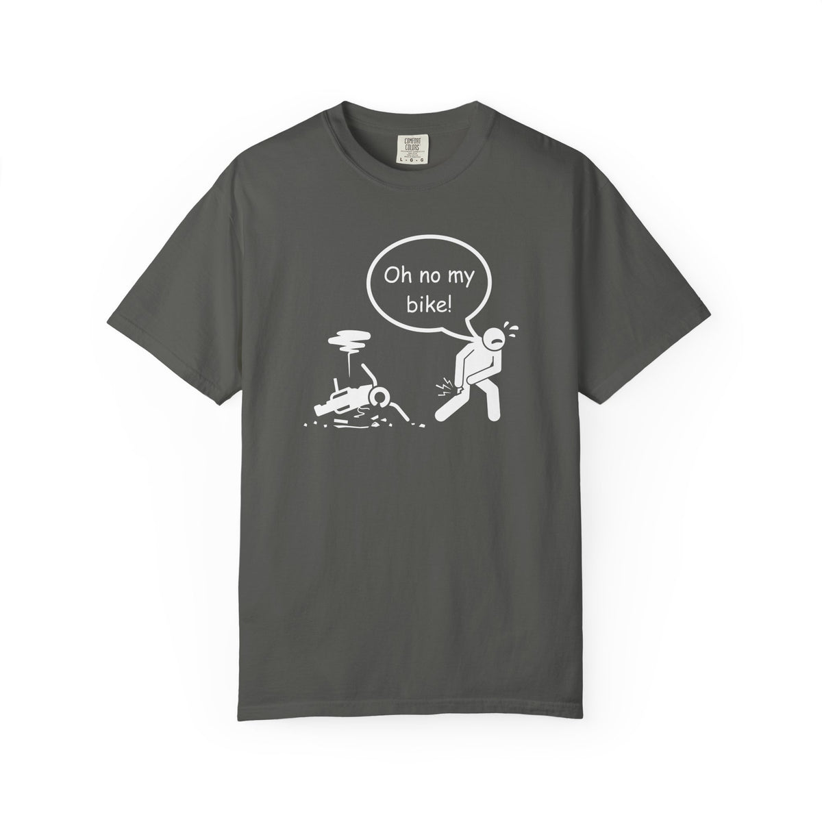 Non UK Sales Motorbike t-shirt  (Oh no my bike)  Dropped W/B