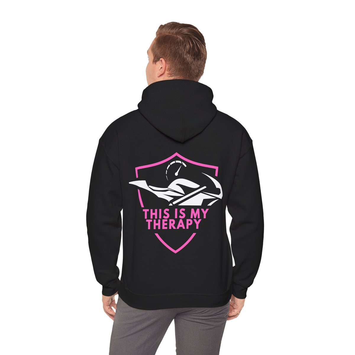 Unisex Heavy Blend™ Hooded Sweatshirt (This Is My Therapy) 3 Back