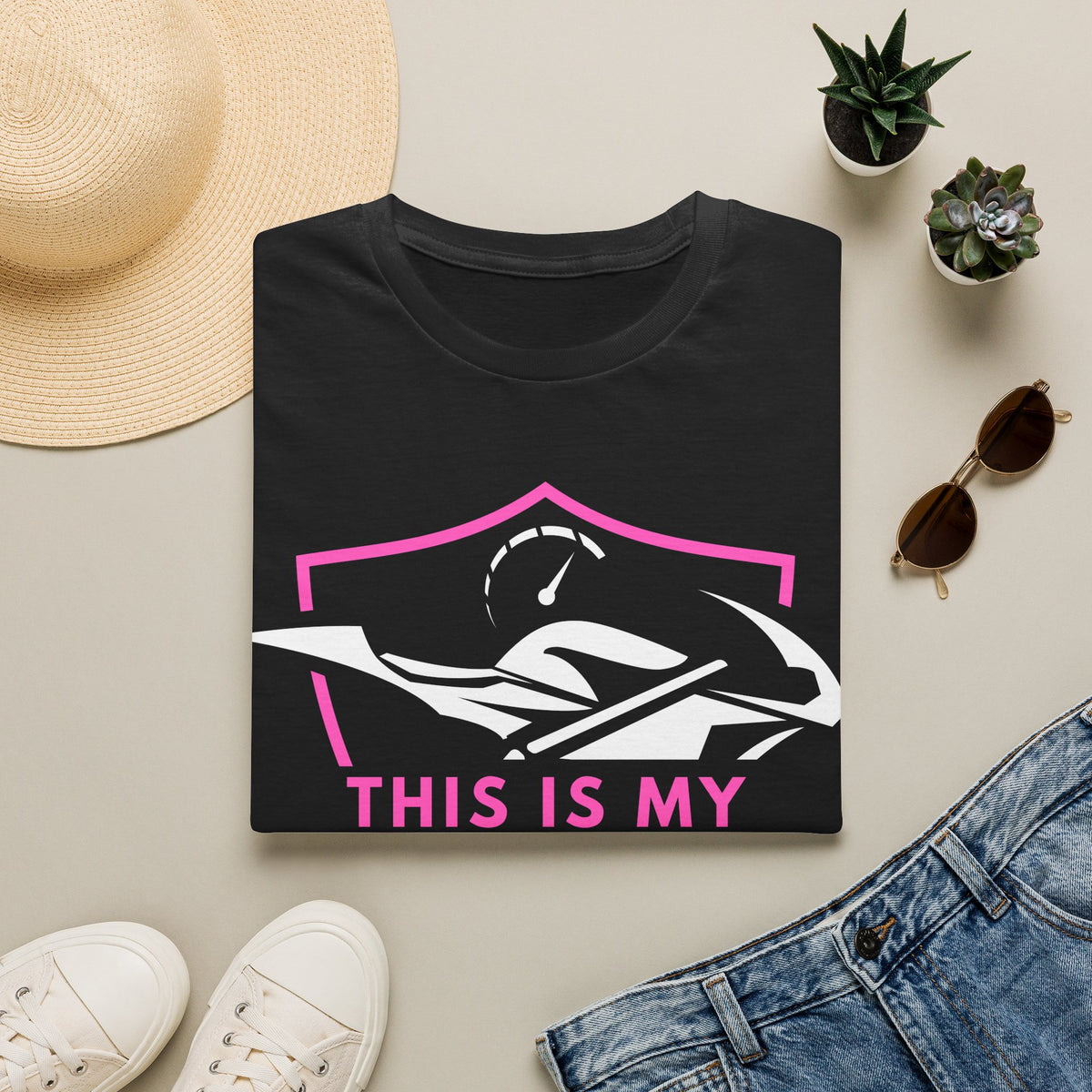 Motorbike T-shirt with 'This is my Therapy' (3)