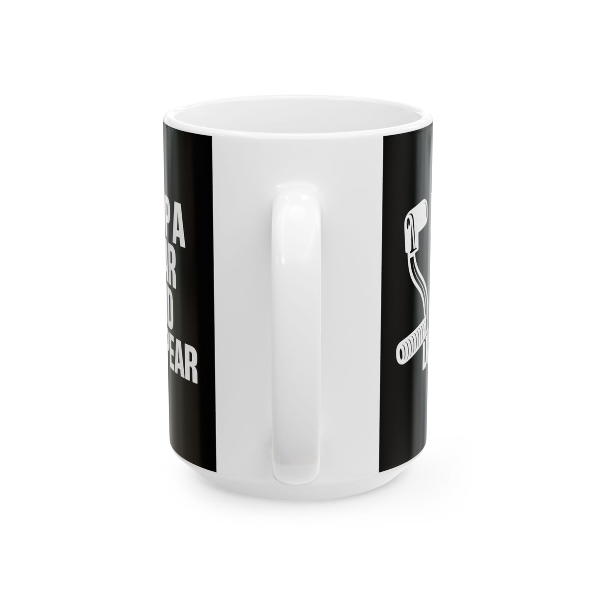 Non UK Sales 11oz And 15oz White Mug With (Drop a gear and disappear)