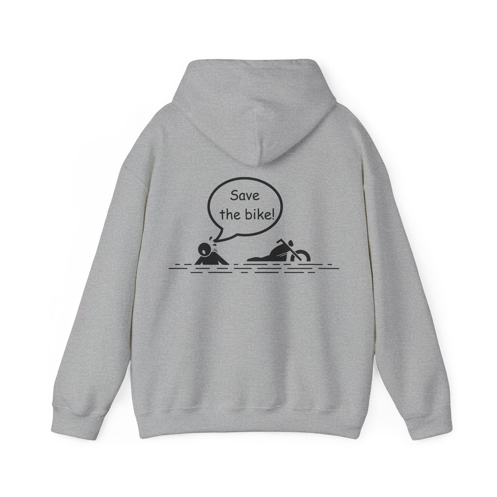 Unisex Heavy Blend™ Hooded Sweatshirt (Save The Bike) Back