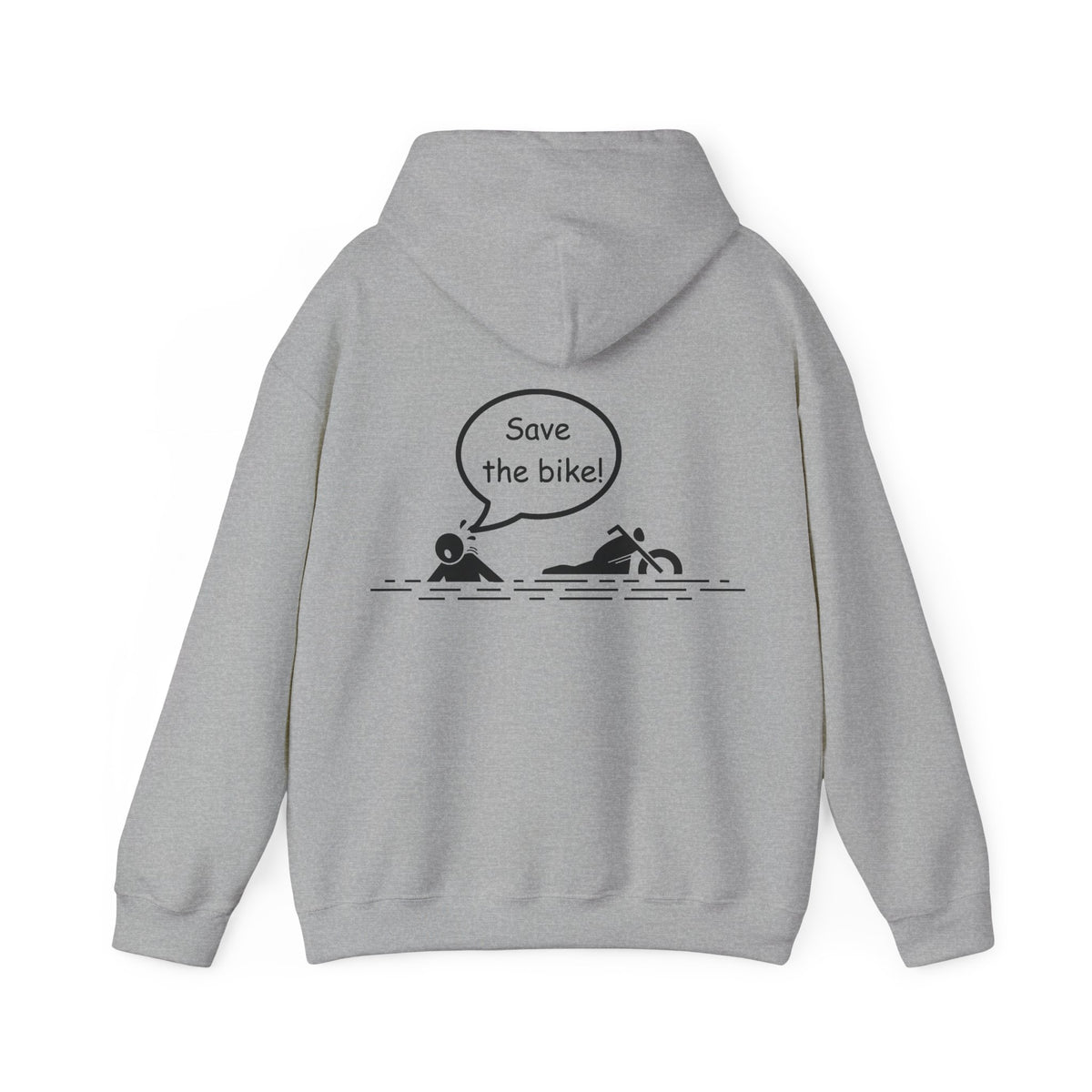 Unisex Heavy Blend™ Hooded Sweatshirt (Save The Bike) Back