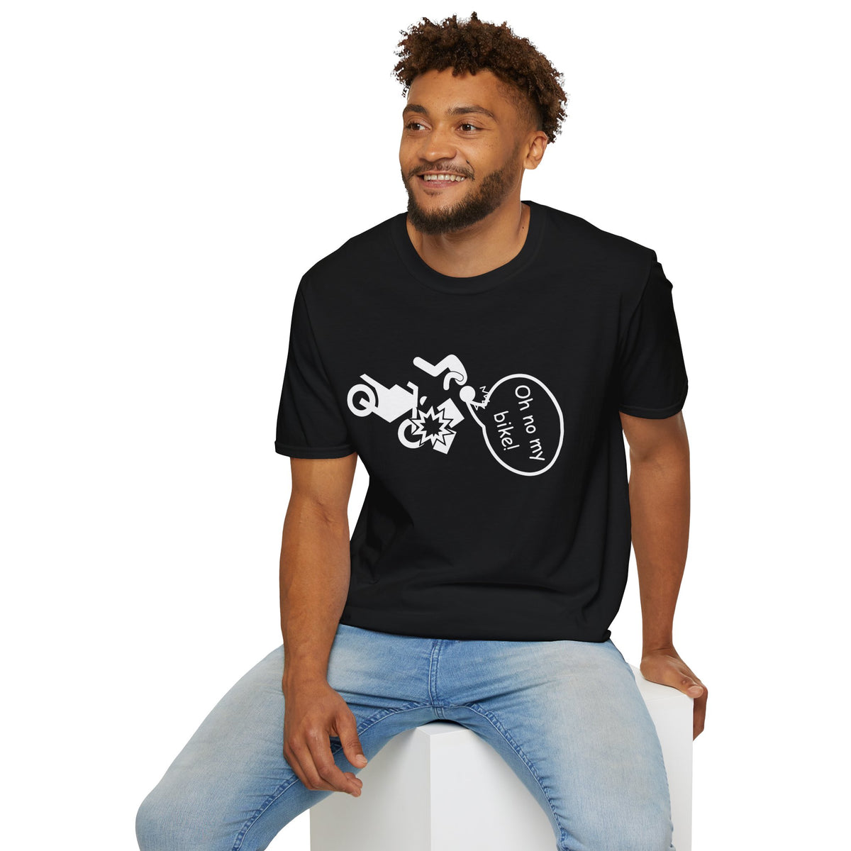 Motorbike T-shirt with 'Oh No My Bike!' (4)