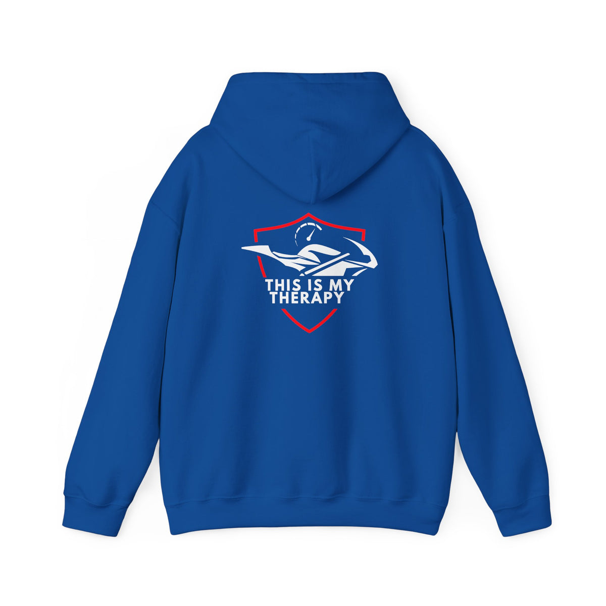 Non UK Sales Hooded Sweatshirt (This is my therapy) R/B