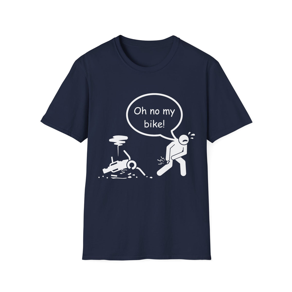 Motorbike T-shirt with 'Oh No My Bike!'