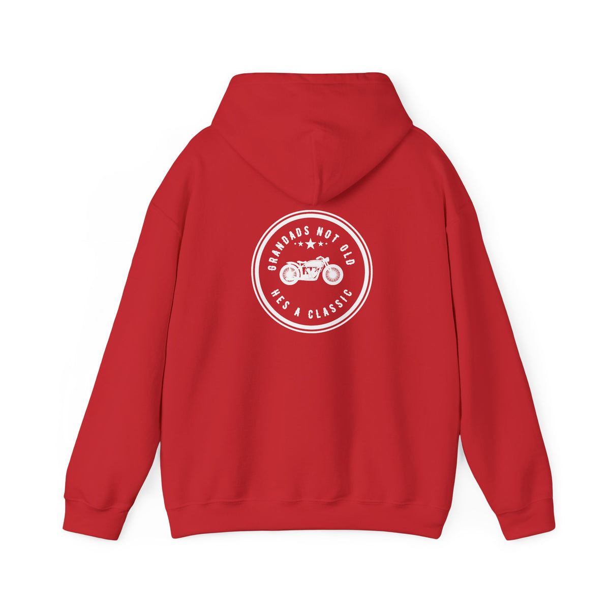 Non UK Sales Hooded Sweatshirt (Grandads not old, Hes a classic) W/B