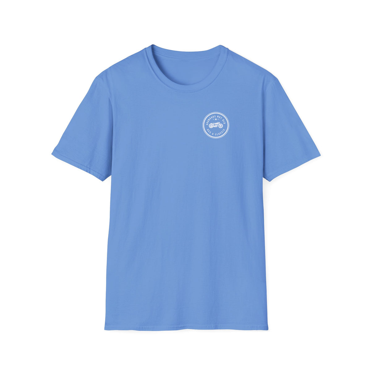Motorbike T-shirt with 'Grandads Not Old Hes A Classic' (1) (Small Logo)