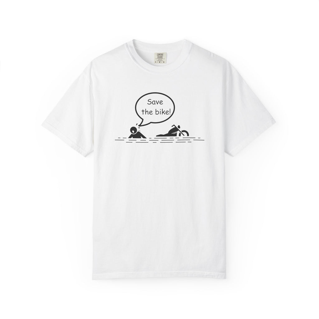 Non UK Sales Motorbike t-shirt (Save The Bike)  B/W