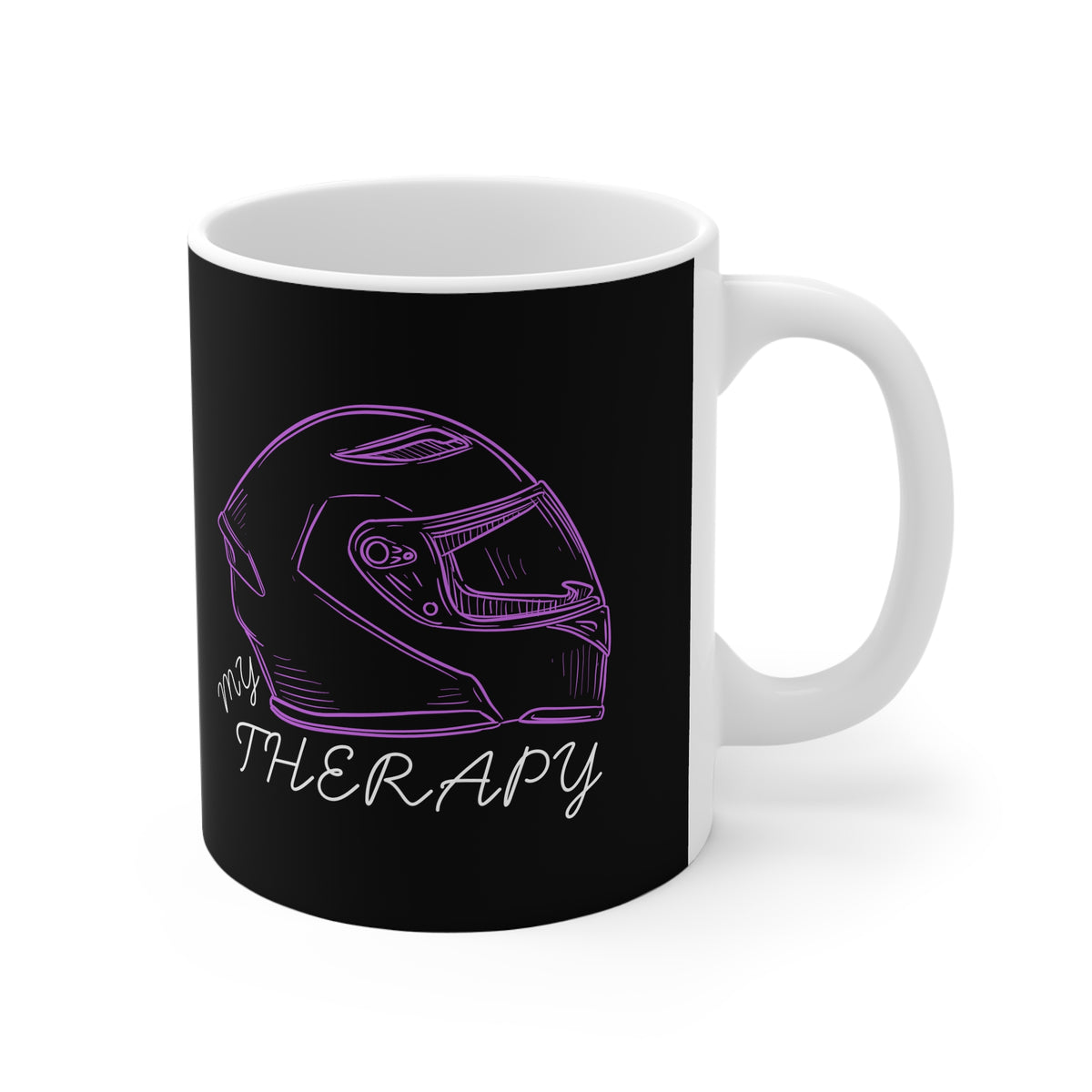 11oz White Mug With (My therapy) (3)