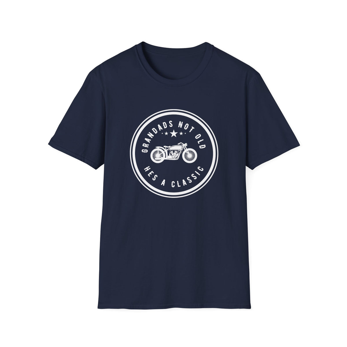 Motorbike T-shirt with 'Grandads Not Old Hes A Classic' (1)