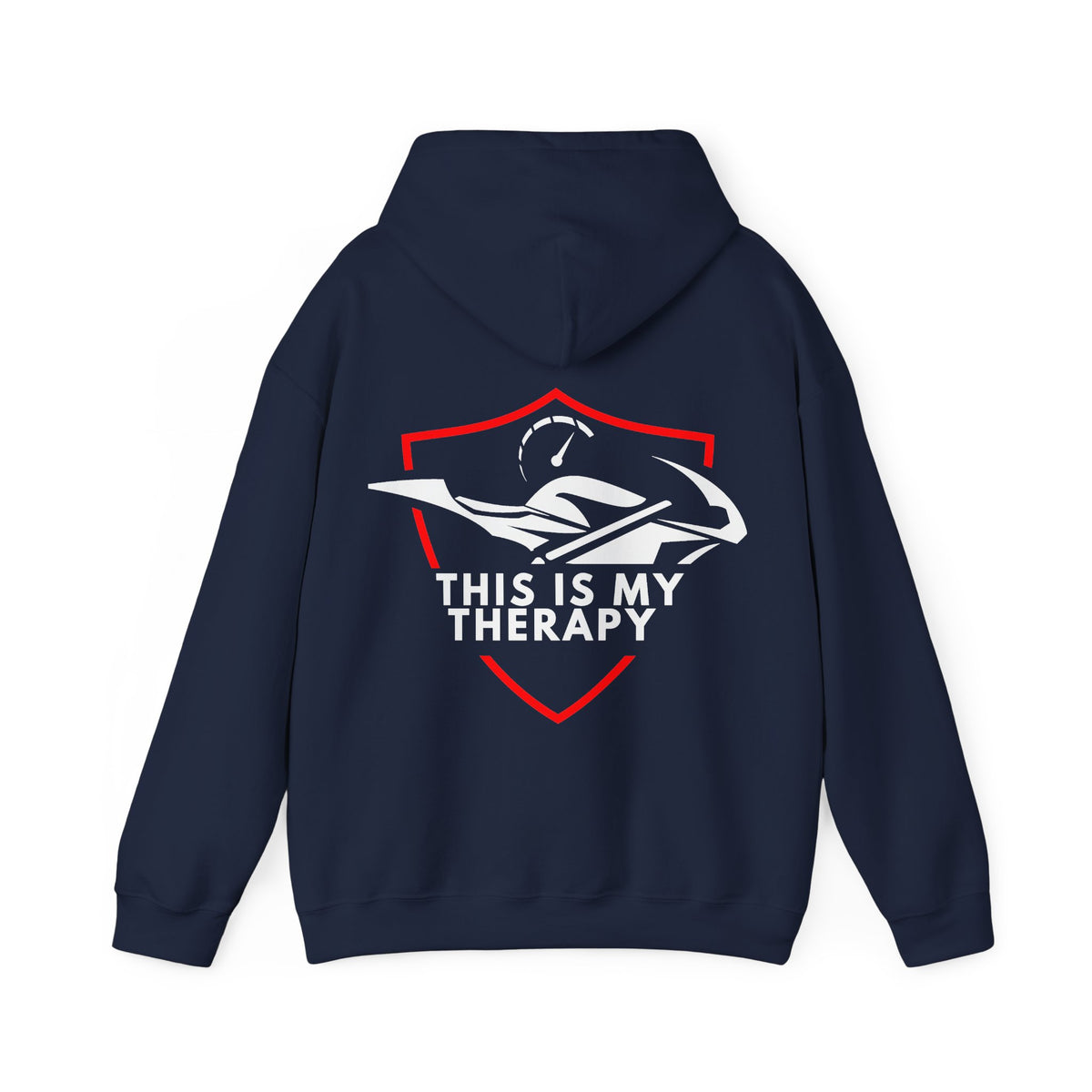 Unisex Heavy Blend™ Hooded Sweatshirt (This Is My Therapy) Back