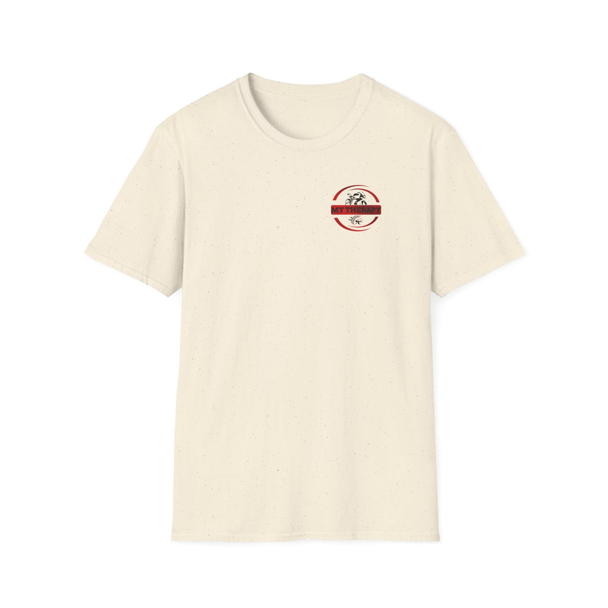 Motorbike T-shirt with 'My Therapy' (Red) Small Logo