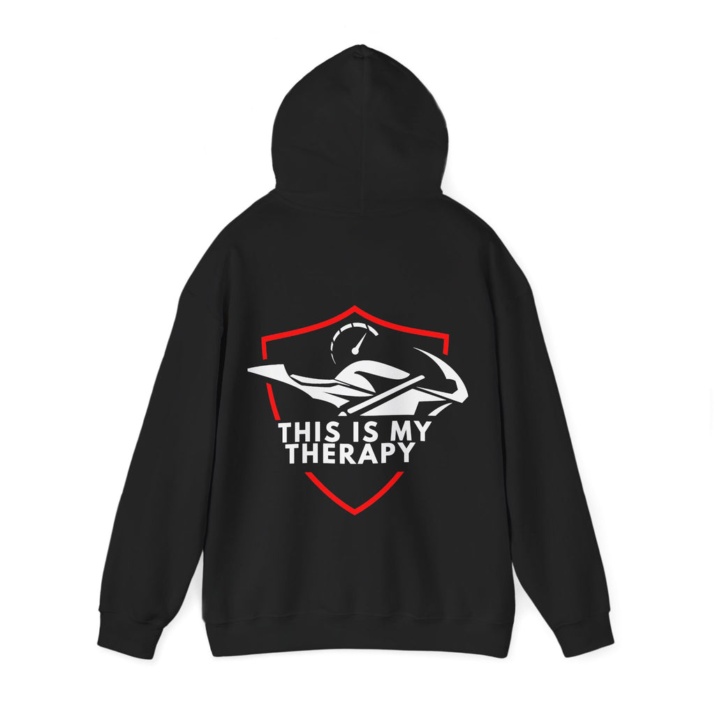 Unisex Heavy Blend™ Hooded Sweatshirt (This Is My Therapy) Back