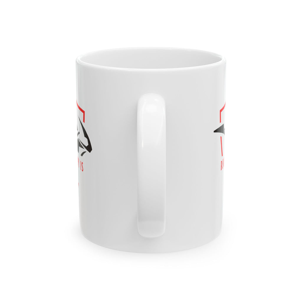 Non UK Because Therapy Is Expensive Motorcycle Mug — Funny Biker Coffee Cup (11oz, 15oz)