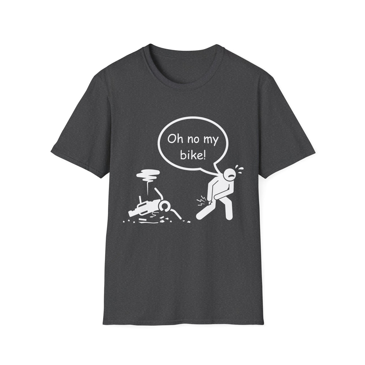 Motorbike T-shirt with 'Oh No My Bike!'
