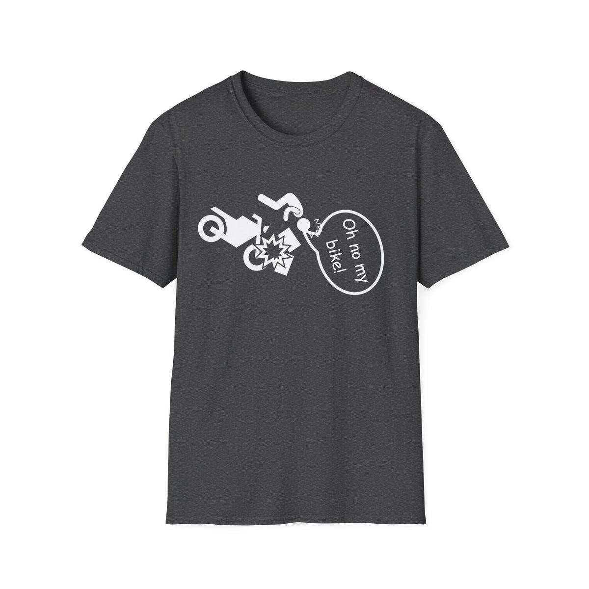 Motorbike T-shirt with 'Oh No My Bike!' (4)