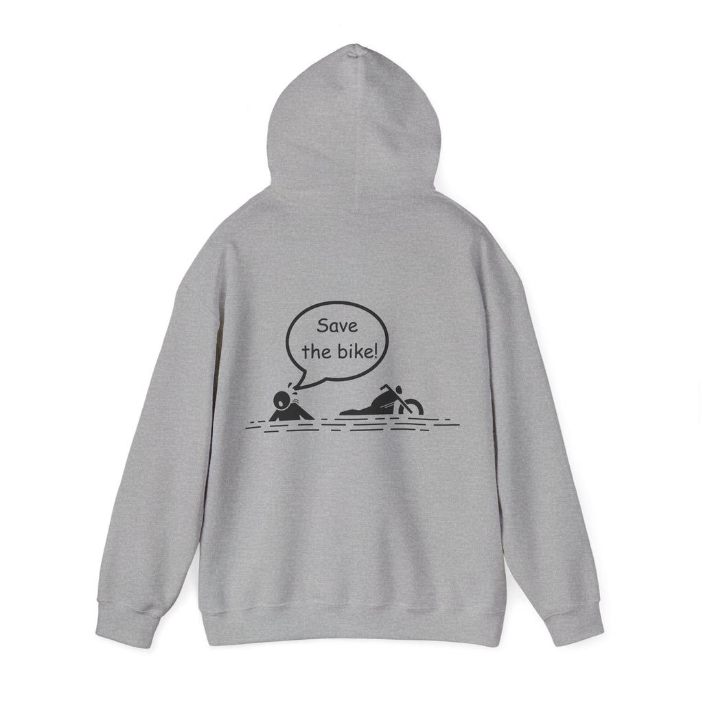 Unisex Heavy Blend™ Hooded Sweatshirt (Save The Bike) Back