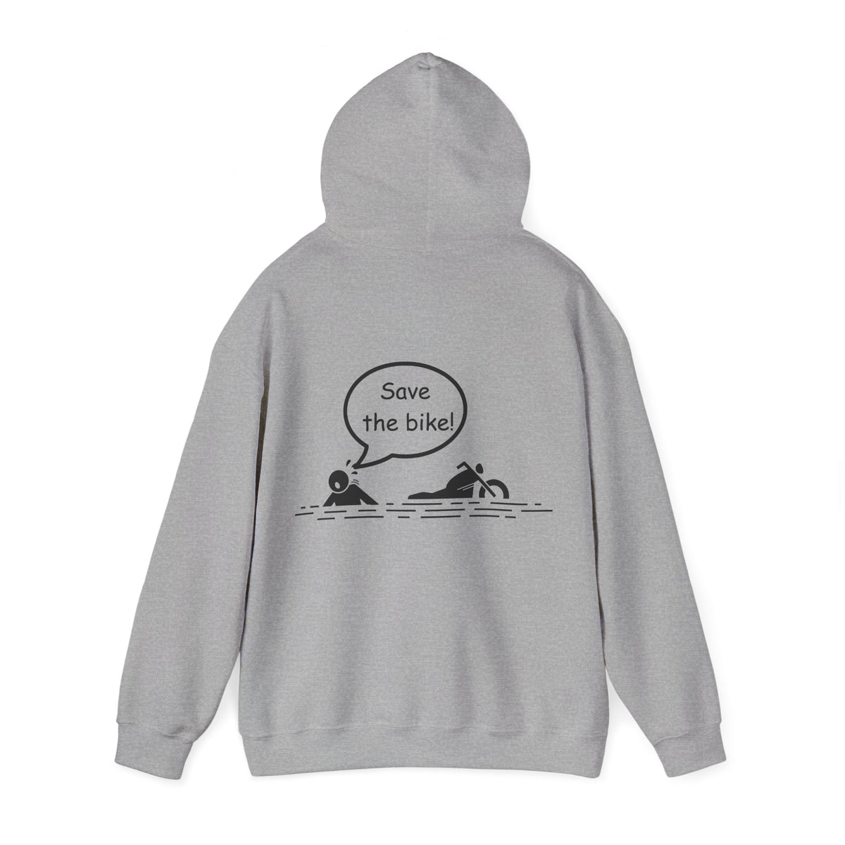 Unisex Heavy Blend™ Hooded Sweatshirt (Save The Bike) Back