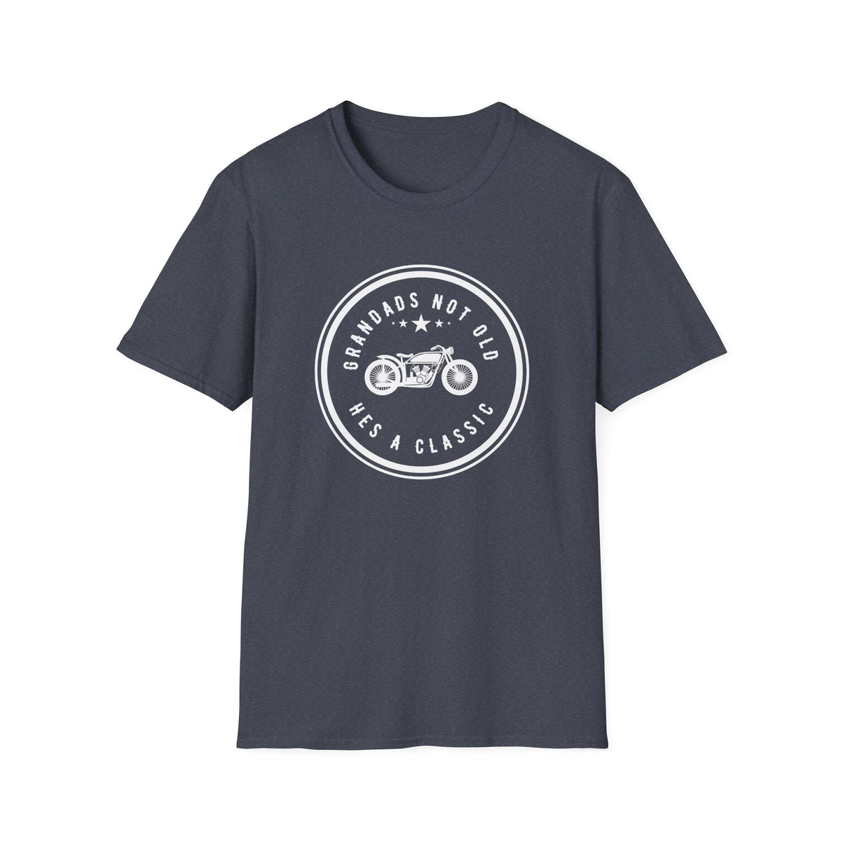 Motorbike T-shirt with 'Grandads Not Old Hes A Classic' (1)