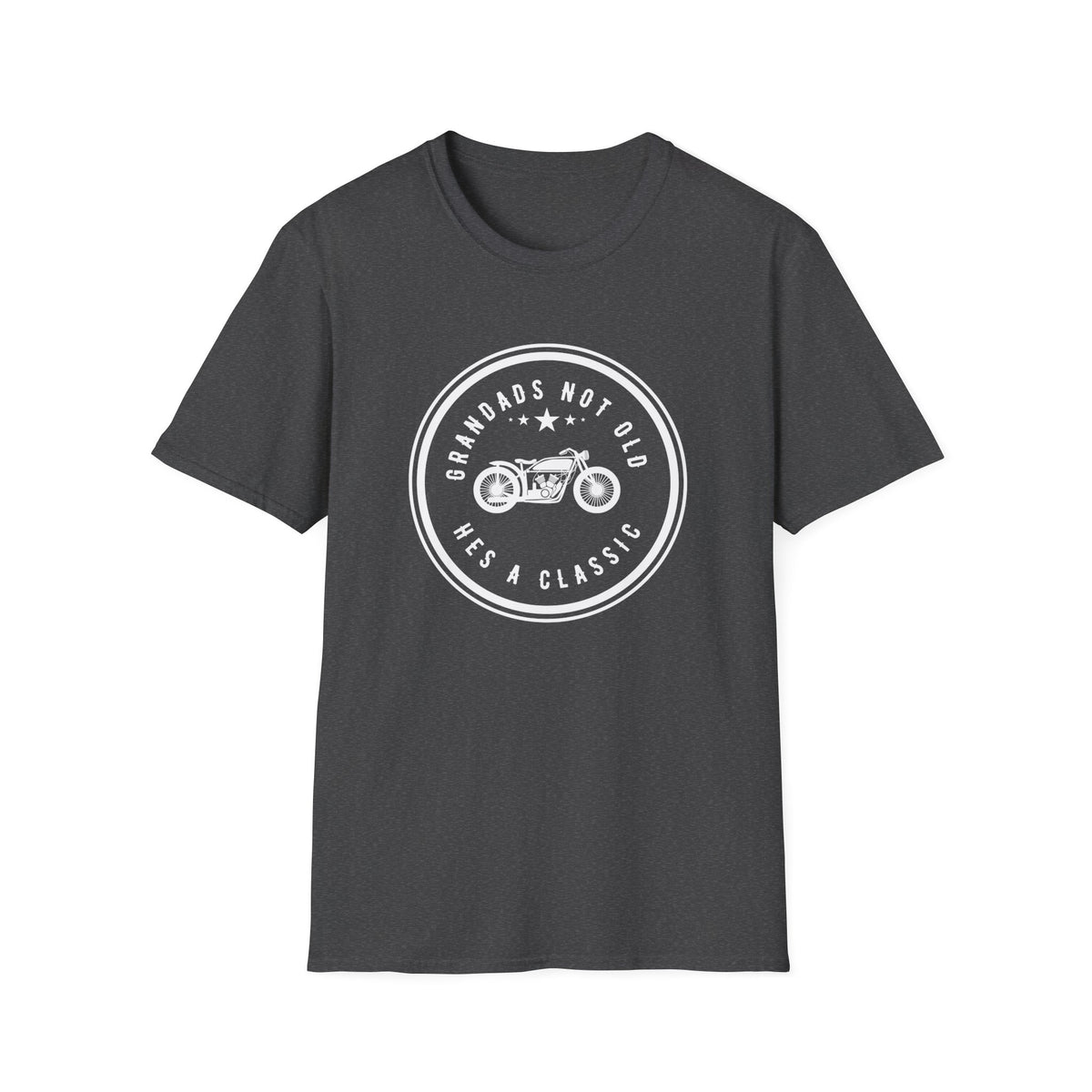 Motorbike T-shirt with 'Grandads Not Old Hes A Classic' (1)