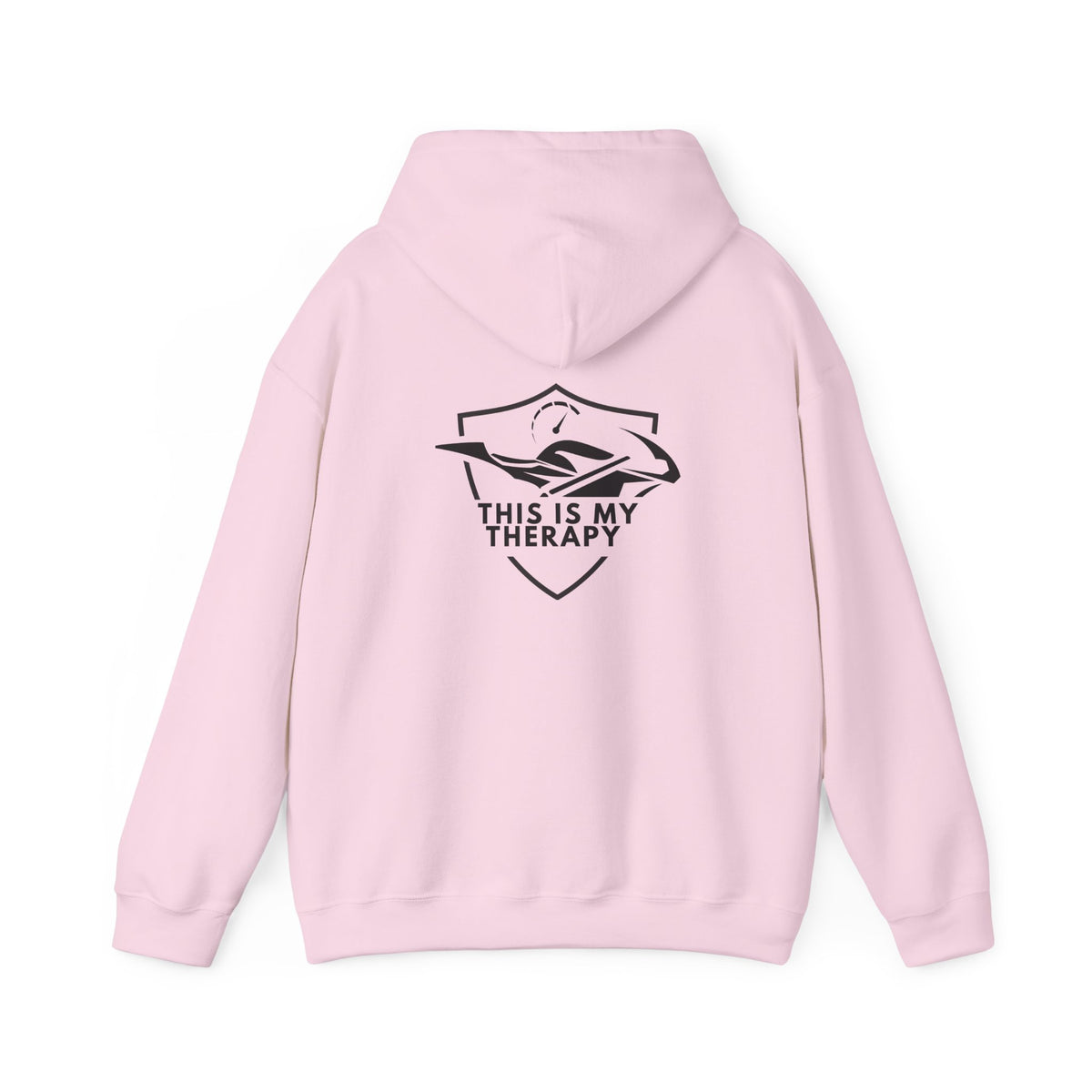 Non UK Sales Hooded Sweatshirt (This is my therapy) B/W