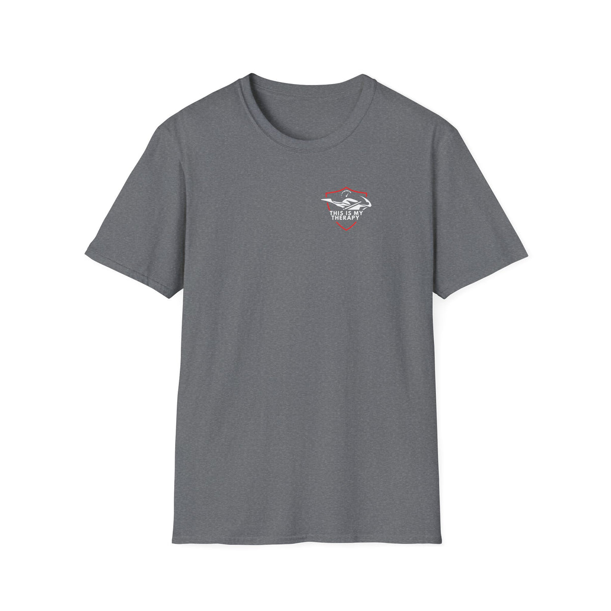 Motorbike T-shirt with 'This is my Therapy' (1) Small Logo