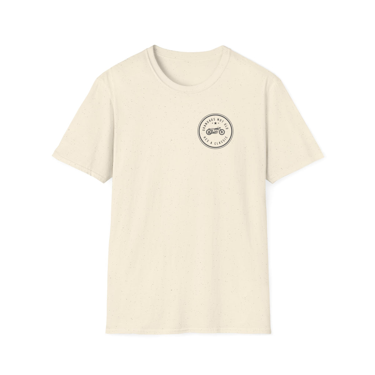 Motorbike T-shirt with 'Grandads Not Old Hes A Classic' (2) Small Logo