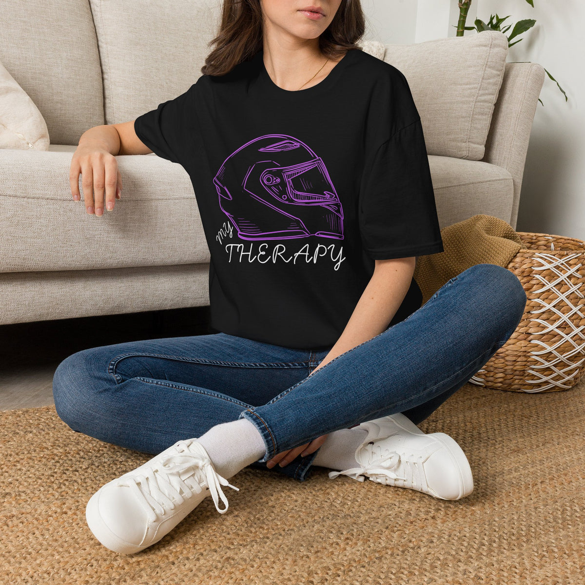 Motorbike T-shirt with 'My Therapy' (3)