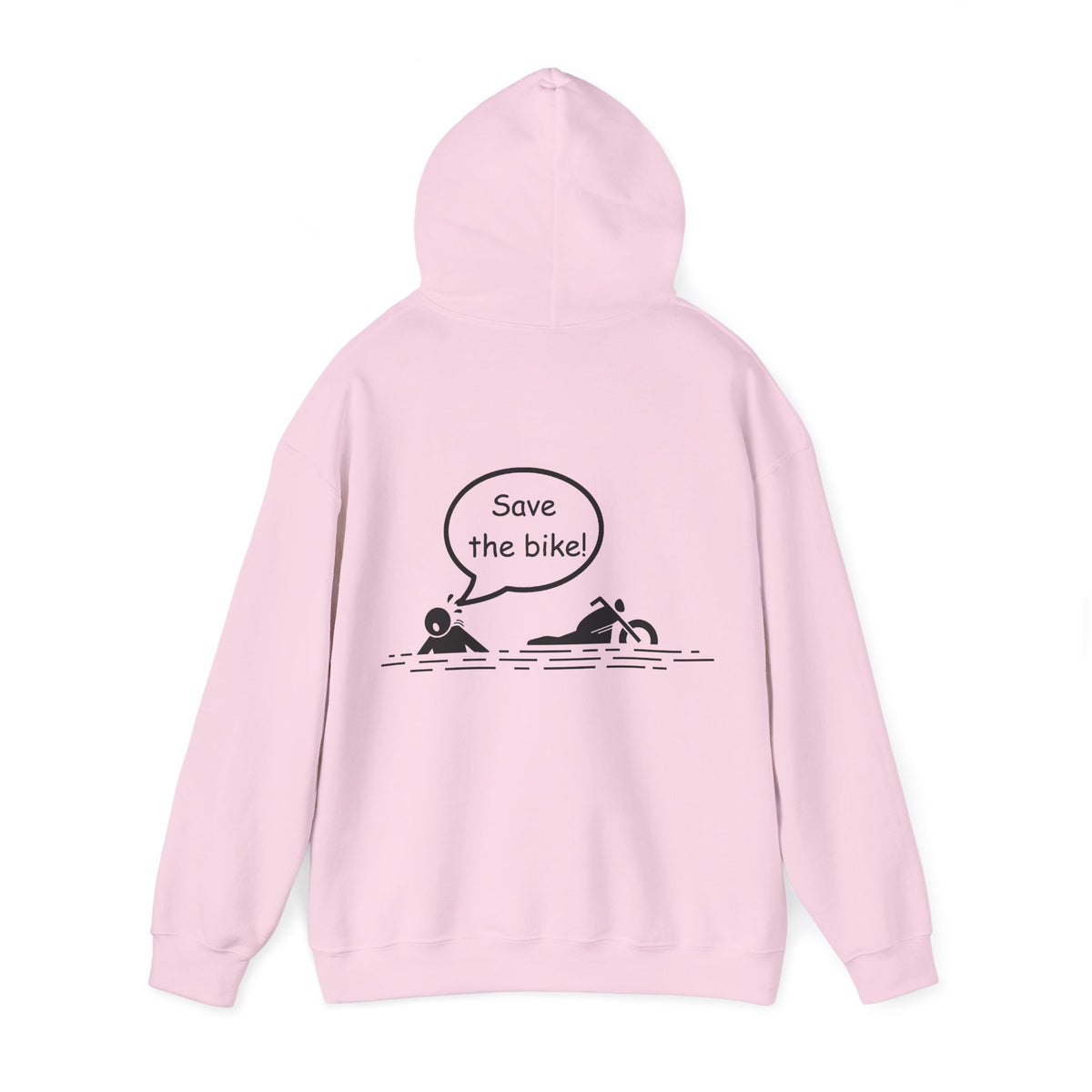 Unisex Heavy Blend™ Hooded Sweatshirt (Save The Bike) Back