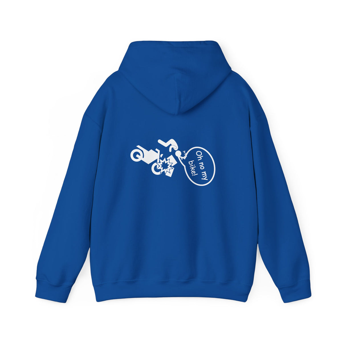 Non UK Sales Hooded Sweatshirt (Oh no my bike (Boxes) B/W