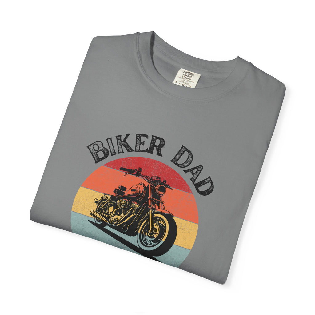 Non UK Sales Motorbike t-shirt  (Biker Dad, Like a normal Dad, Just faster) B/W