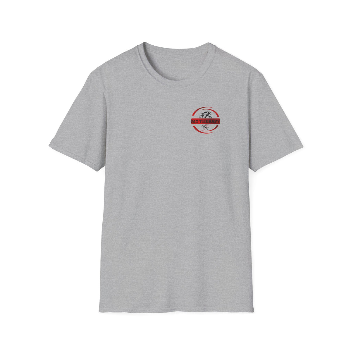 Motorbike T-shirt with 'My Therapy' (Red) Small Logo