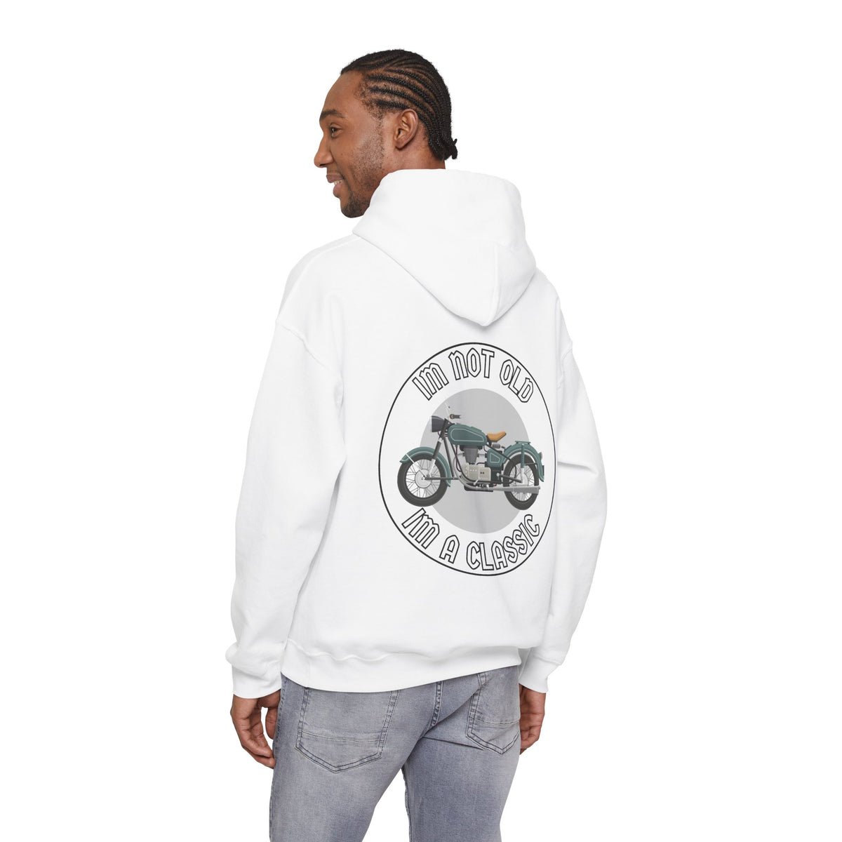 Unisex Heavy Blend™ Hooded Sweatshirt (Im Not Old, Im A Classic) Back