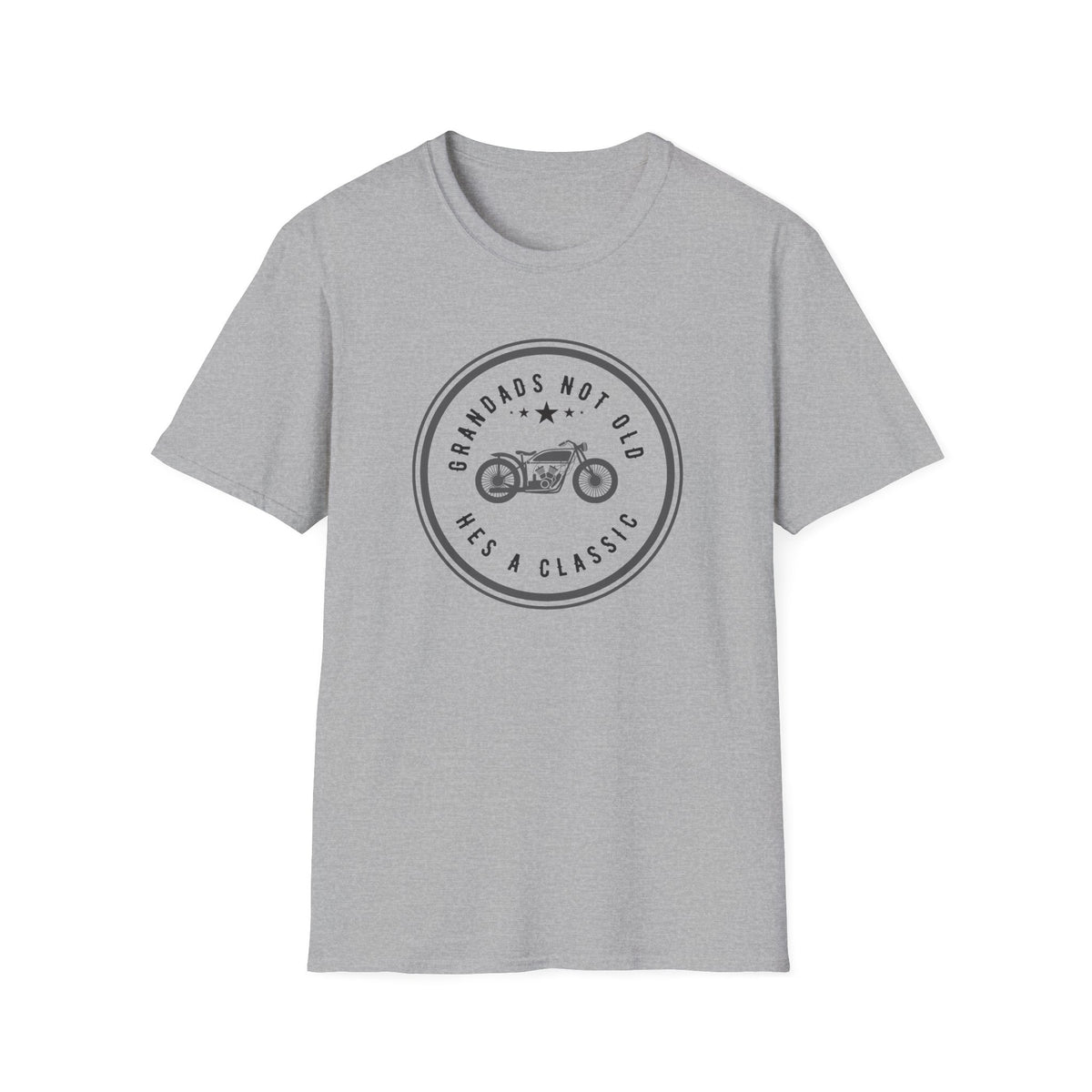 Motorbike T-shirt with 'Grandads Not Old Hes A Classic' (2)