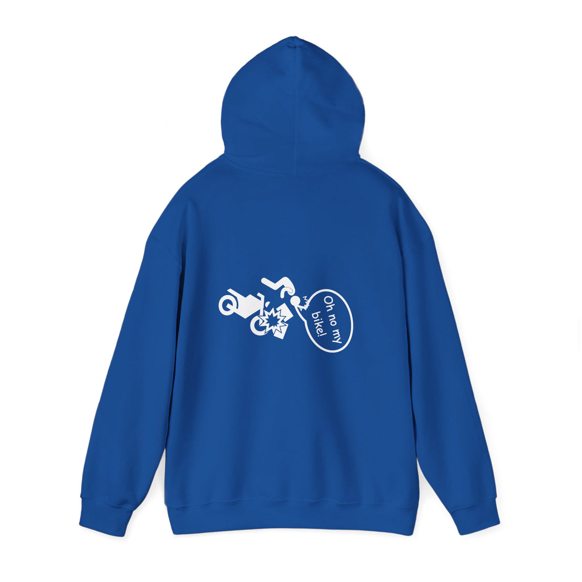 Non UK Sales Hooded Sweatshirt (Oh no my bike (Boxes) B/W