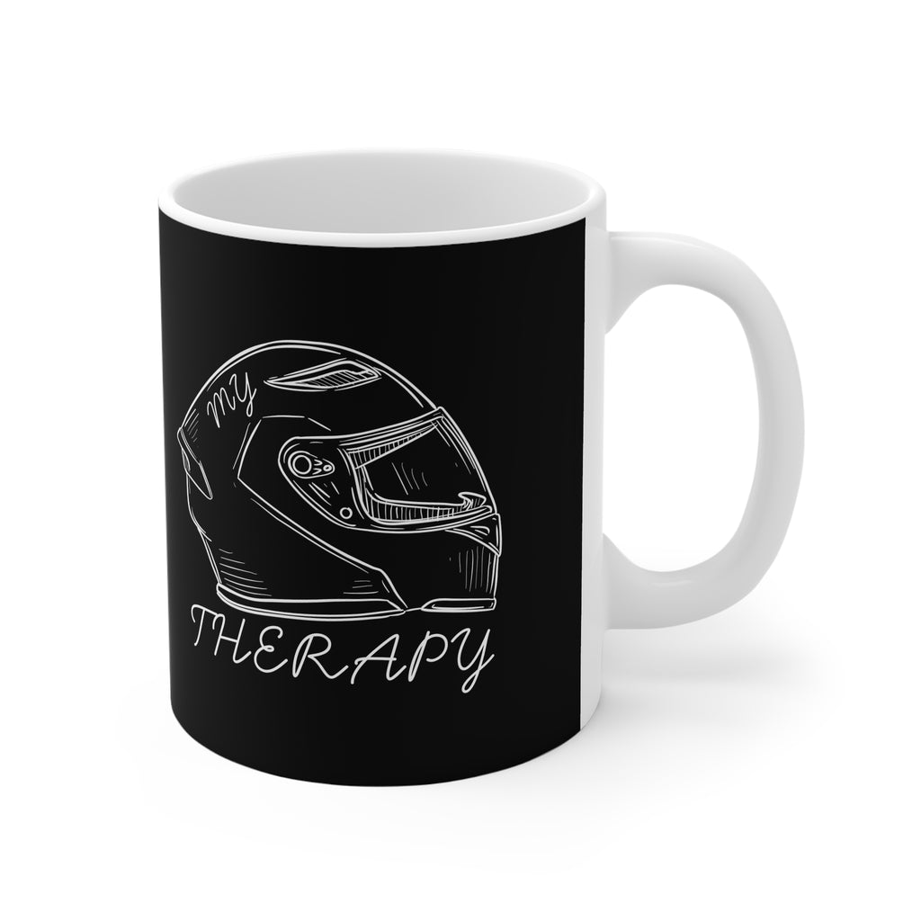 11oz White Mug With (My therapy) (1)