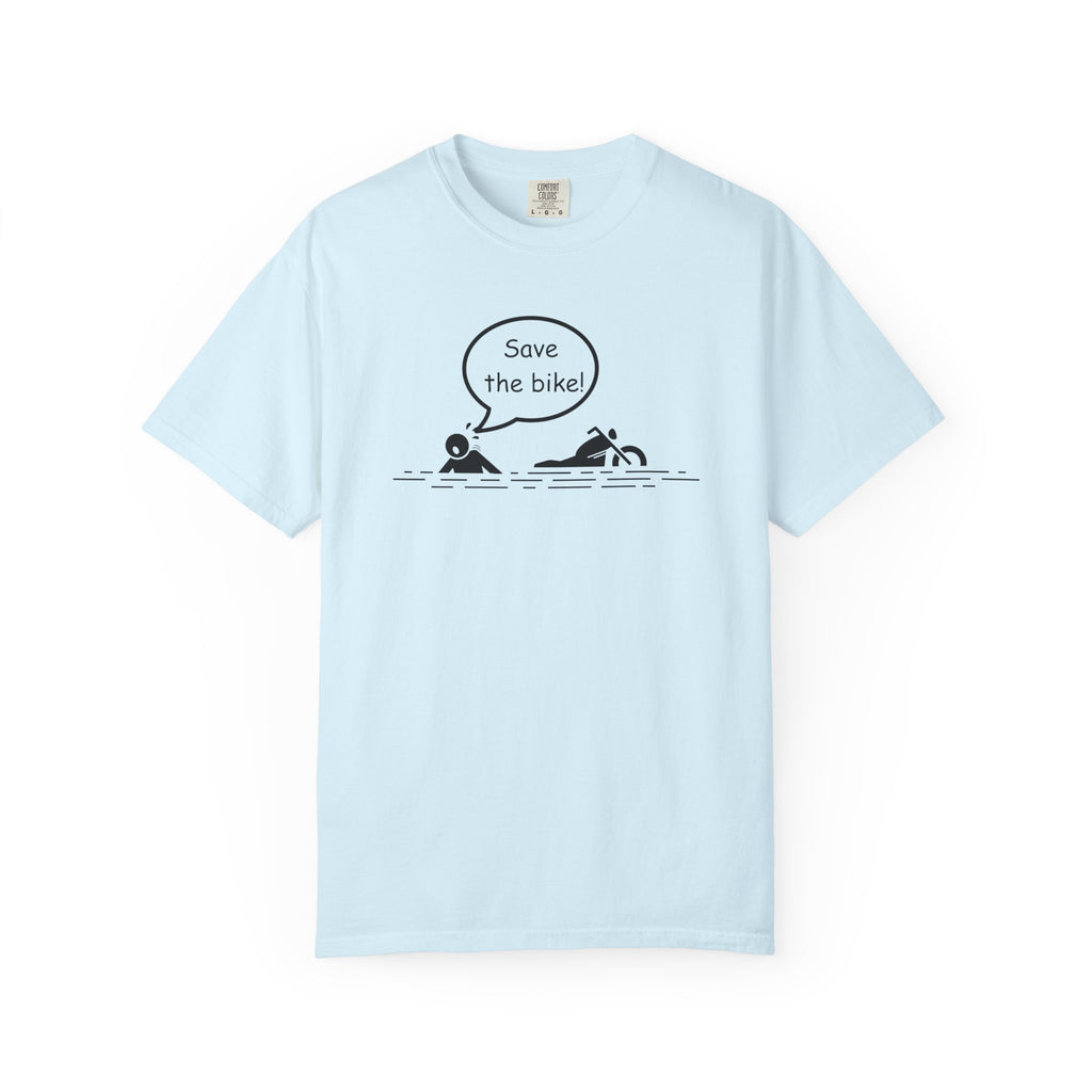 Non UK Sales Motorbike t-shirt (Save The Bike)  B/W