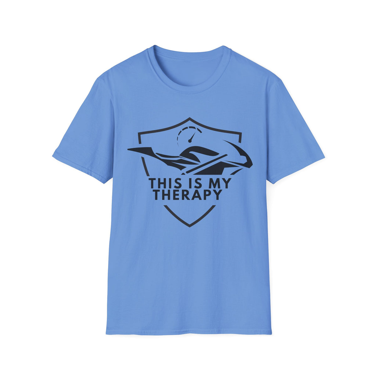 Motorbike T-shirt with 'This is my Therapy' (2)