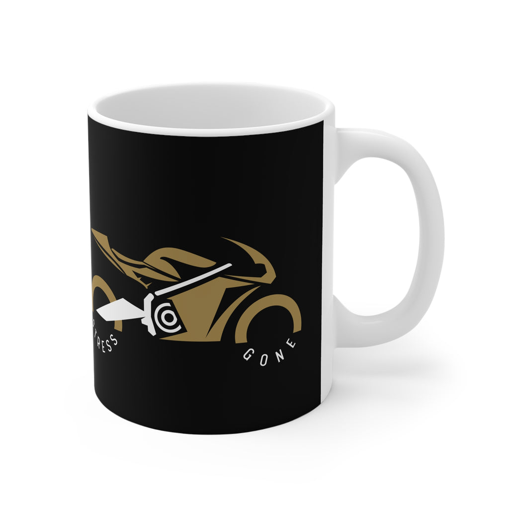11oz White Mug With (Stress Gone)