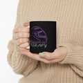 Non UK Sales 11oz And 15oz White Mug With (My Therapy) Purple