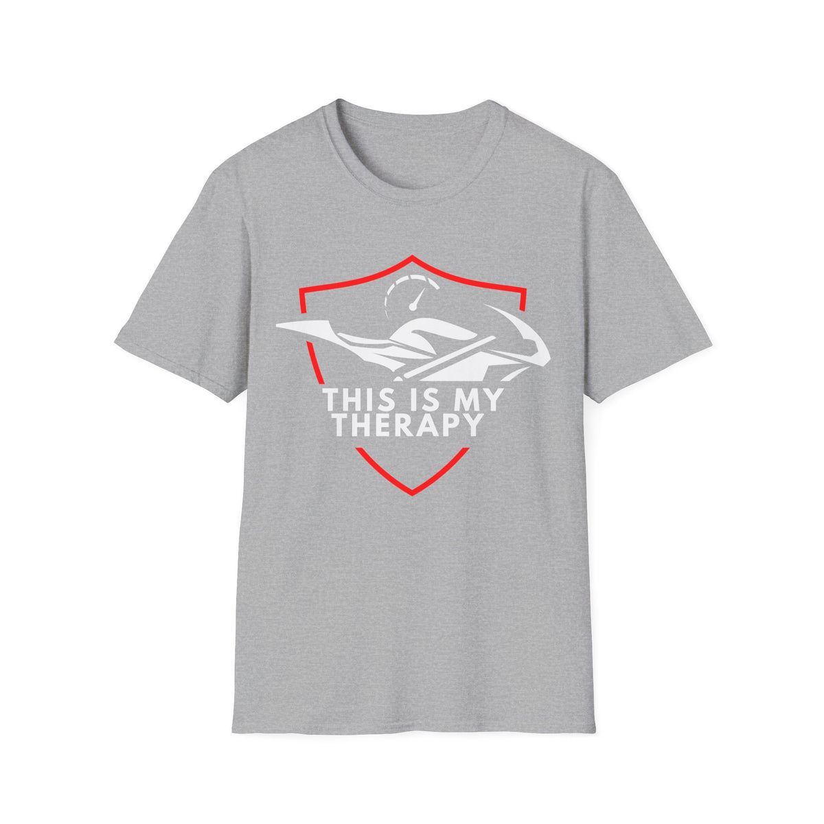 Motorbike T-shirt with 'This is my Therapy' (1)