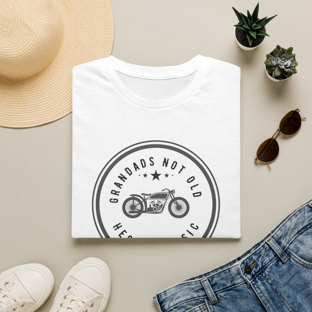Motorbike T-shirt with 'Grandads Not Old Hes A Classic' (2)