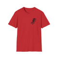 Motorbike T-shirt with 'Burn Rubber, Not your Soul' (1) Small Logo