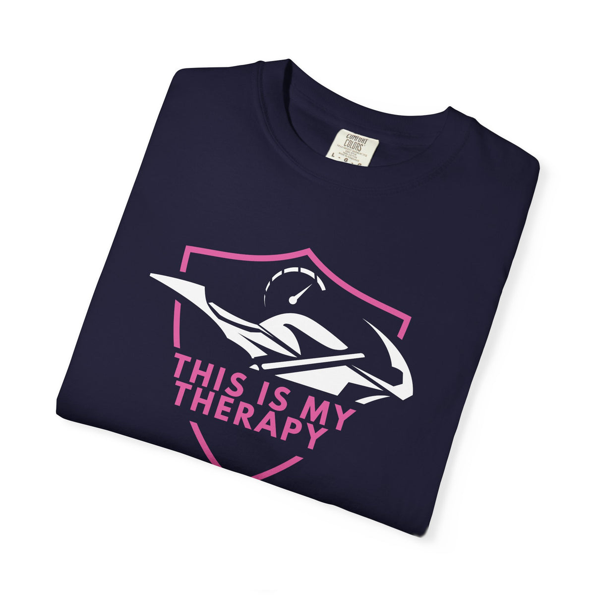 Non UK Sales Motorbike t-shirt  (This is my therapy)  P/B