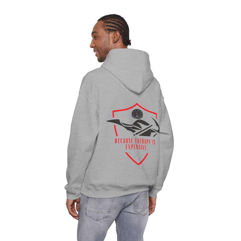 Unisex Heavy Blend™ Hooded Sweatshirt (Because Therapy Is Expensive) 1 Back