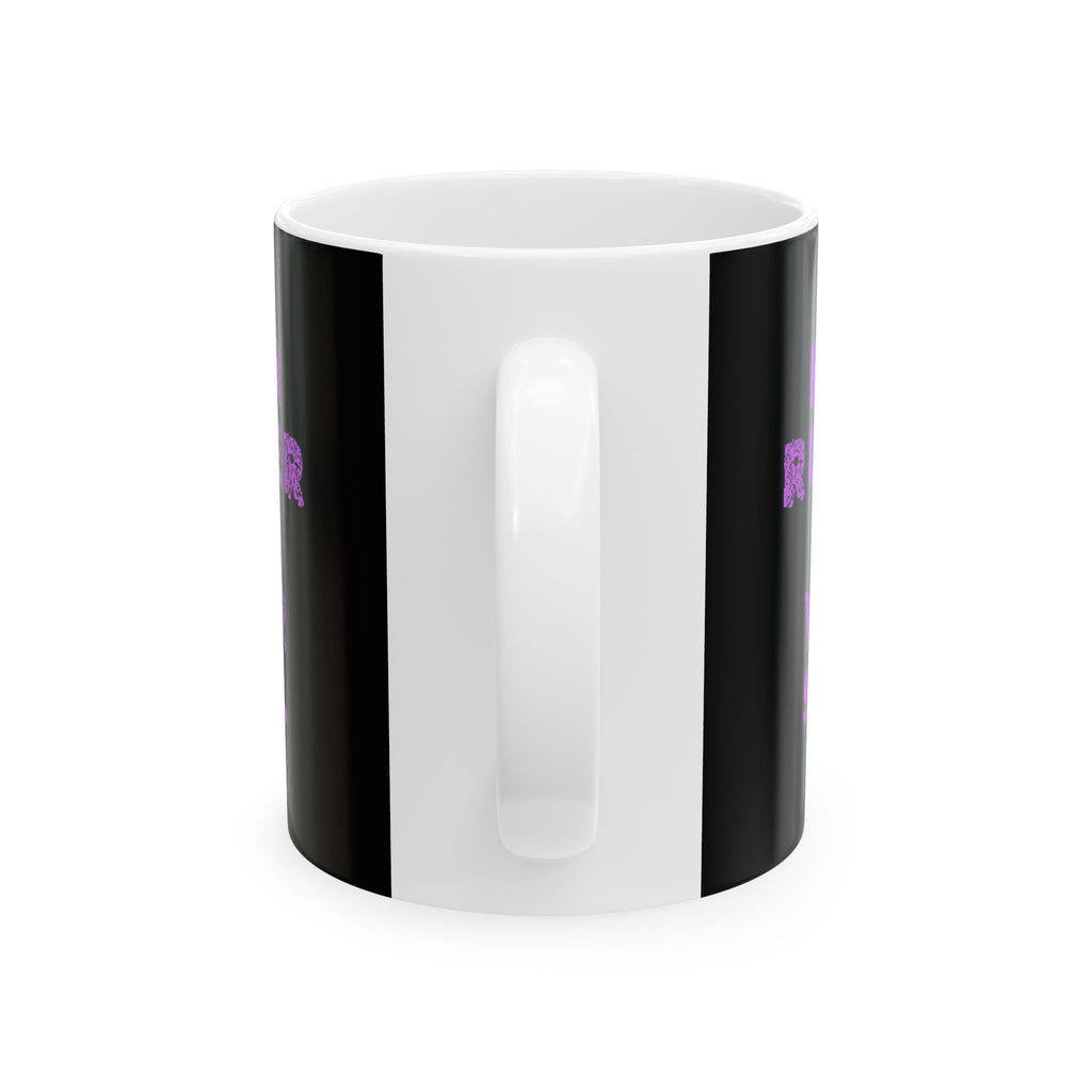 Non UK Sales 11oz And 15oz White Mug With (Burn rubber, Not your soul) P/B