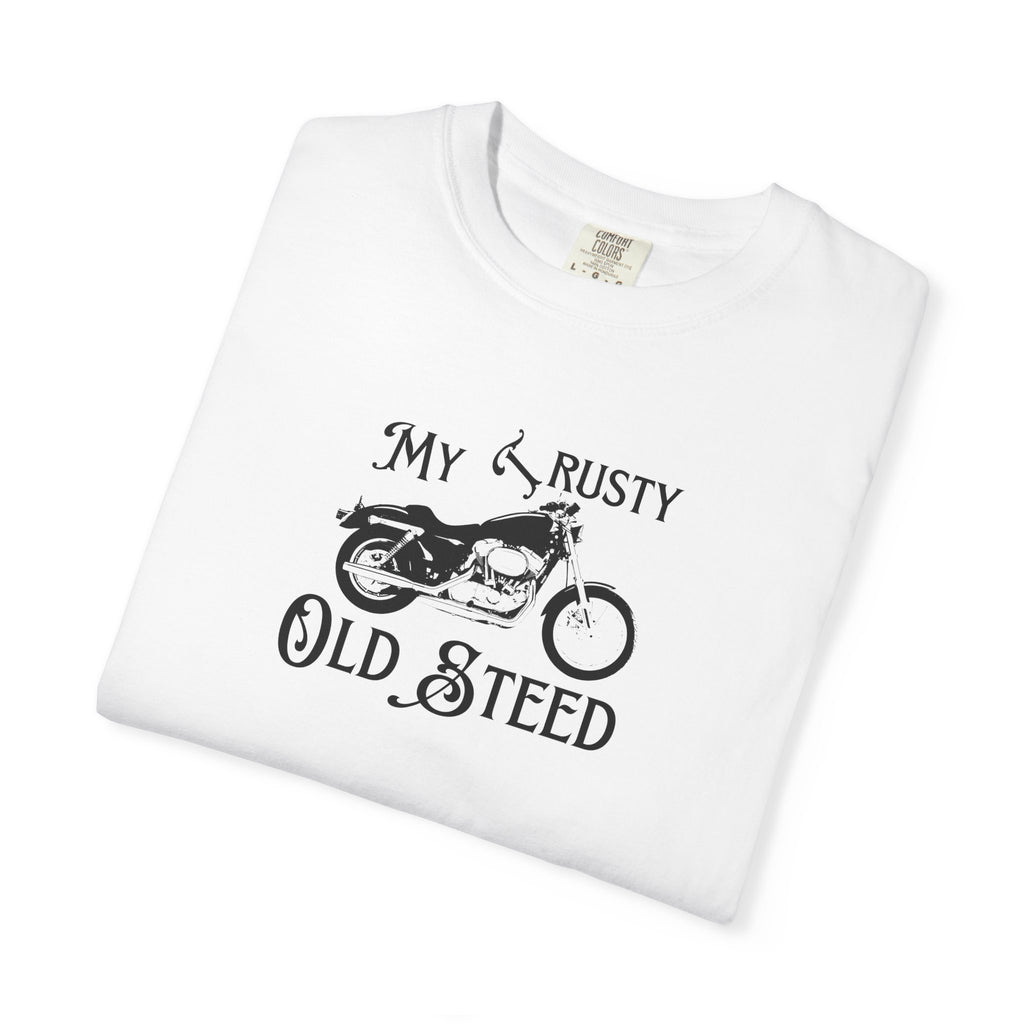 Non UK Sales Motorbike t-shirt  (My Trusty (Rusty) Old steed )