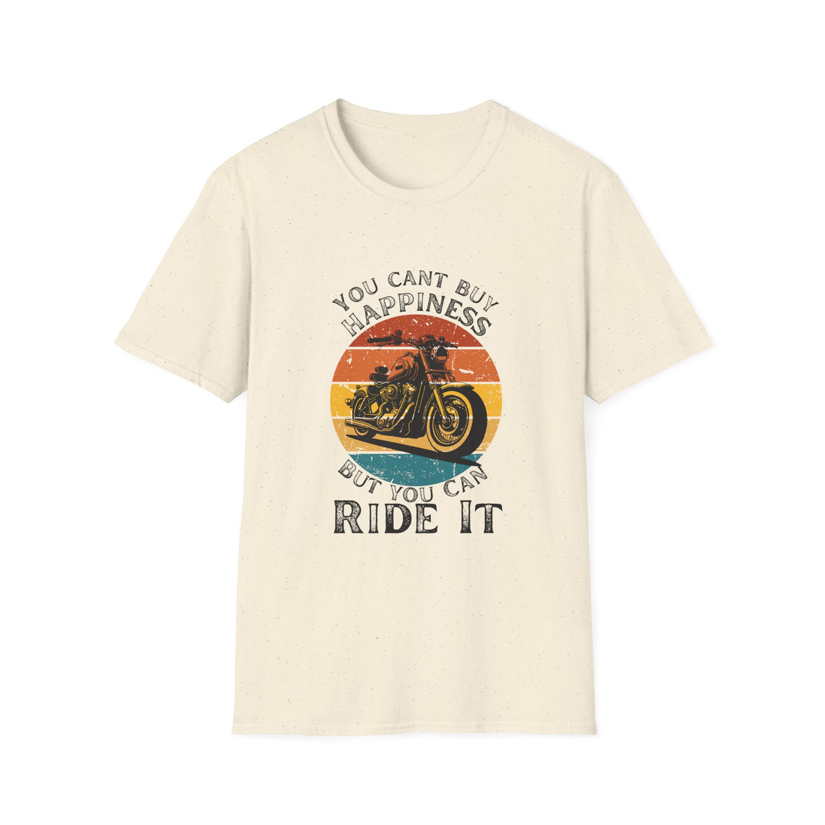 Motorbike T-shirt with You Cant Buy Happiness, But You Can Ride It'