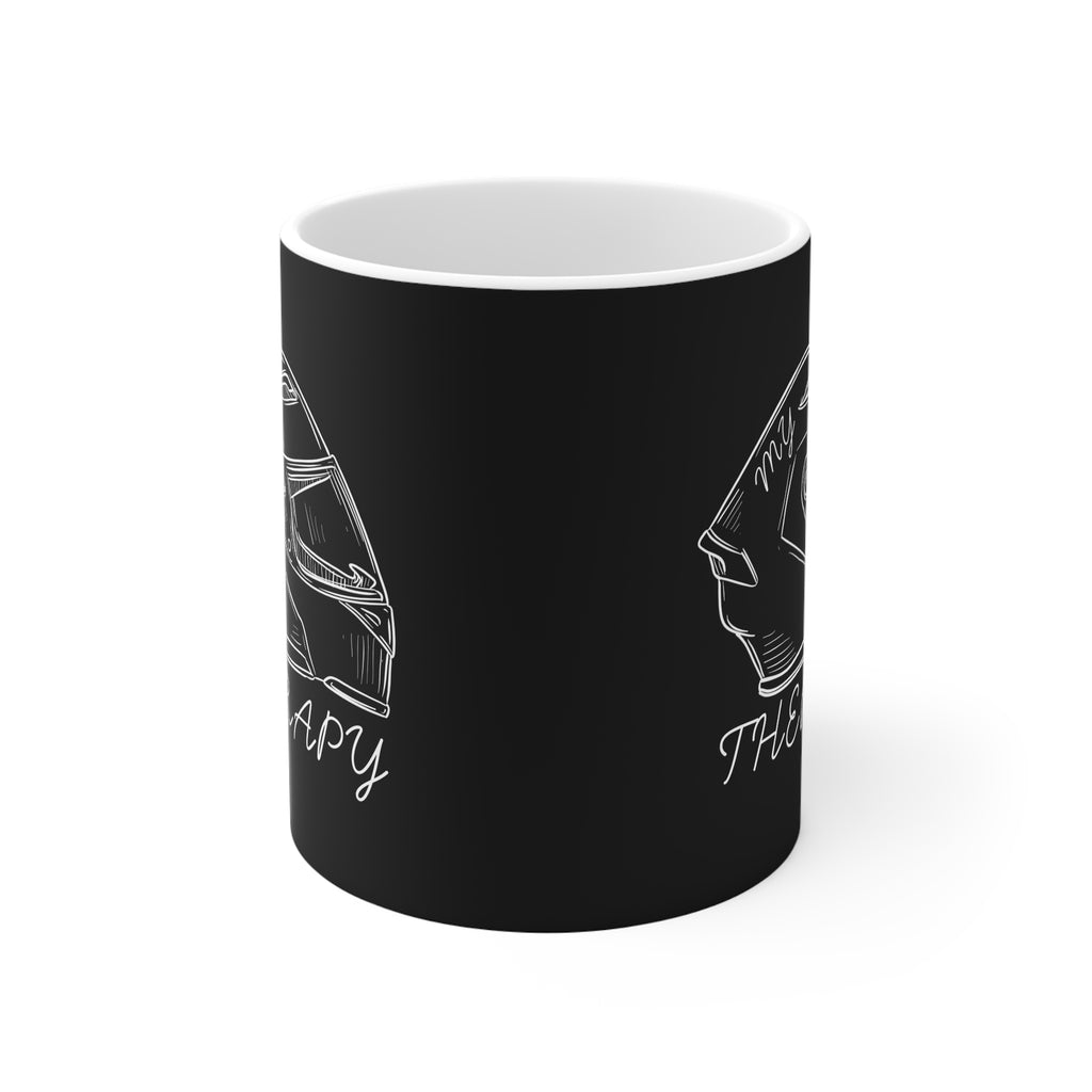 11oz White Mug With (My therapy) (1)